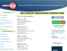 Tablet Screenshot of coastalbendhealthfinder.com